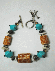 Giraffe print bracelet