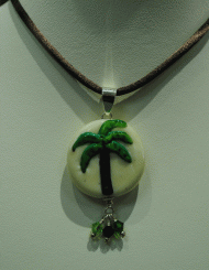 Palm tree on ivory