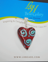Red heart swirl
