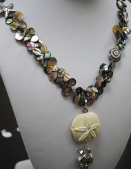 Abalone Sand Dollar Necklace