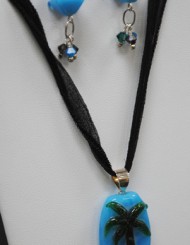 Blue Palm Tree Set