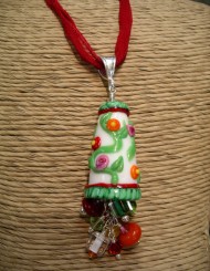 Flower Cone Cluster Necklace