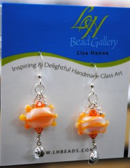Orange Dichroic Dangle