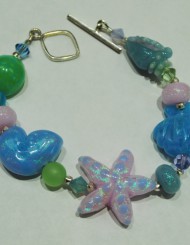 Pastel Shimmer Shell Bracelet