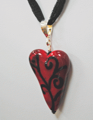 Red Swirl Heart
