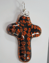 Rose Millefiori cross