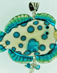Spotted Aqua/Ivory Flounder