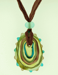 Etched Drop Pendant