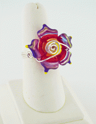 Multi-Color Flower Ring