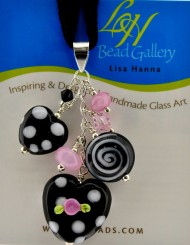 Beaded Charm Heart Necklace