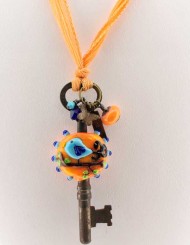 Blue Bird Key Necklace