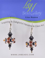 Bumpy Black Dot Earrings