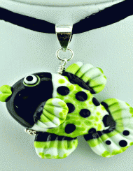 Lime Polka Dot Fishy