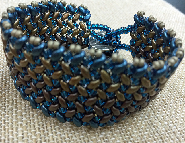 NEW CLASS – Herringbone Weave Cuff BraceletThe LH Bead Gallery