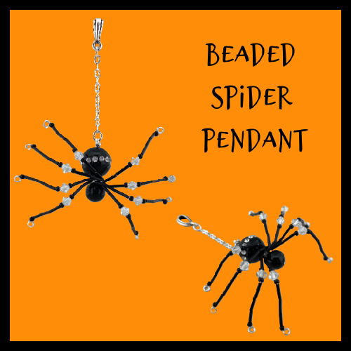 Beaded Spider Pendant