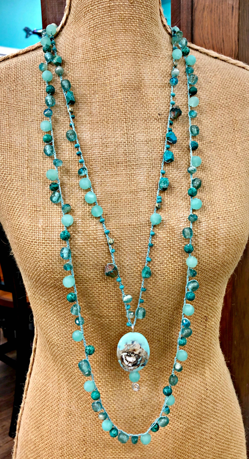 Beaded Crochet Necklace