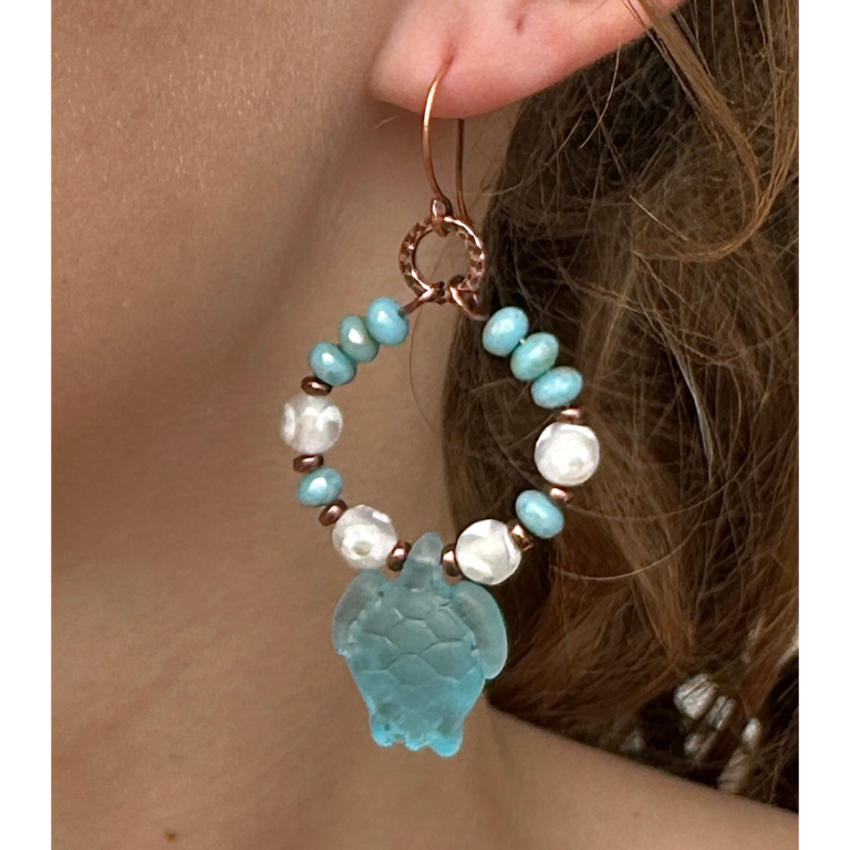 Walk-in-Workshop Beaded Wire Earrings