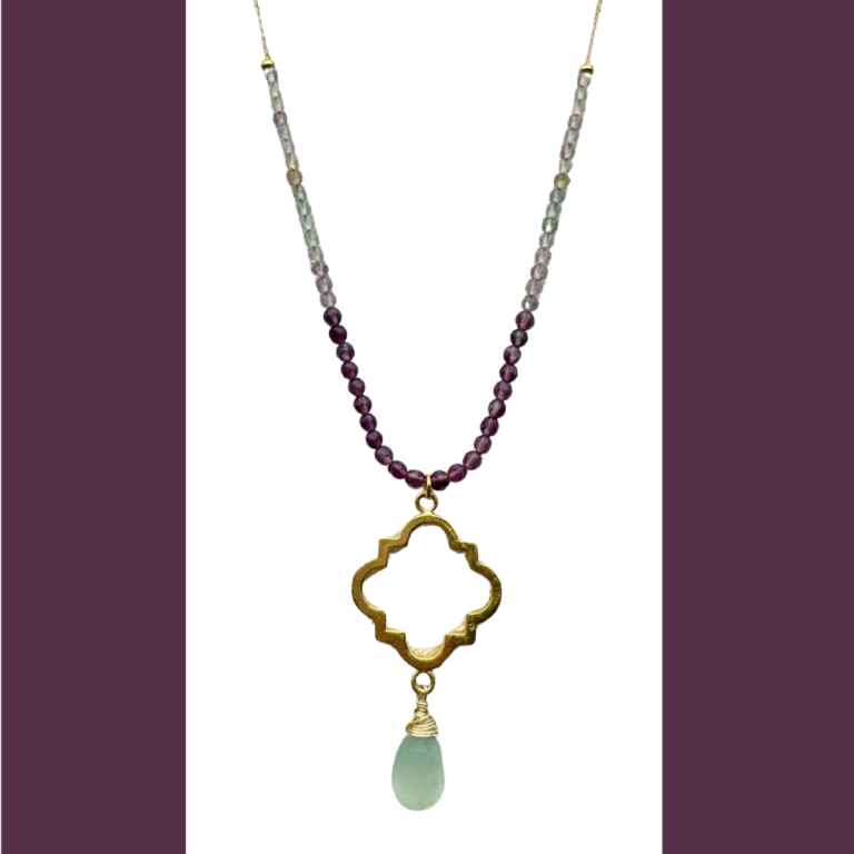 Dainty Beaded Chain w/Focal Necklace