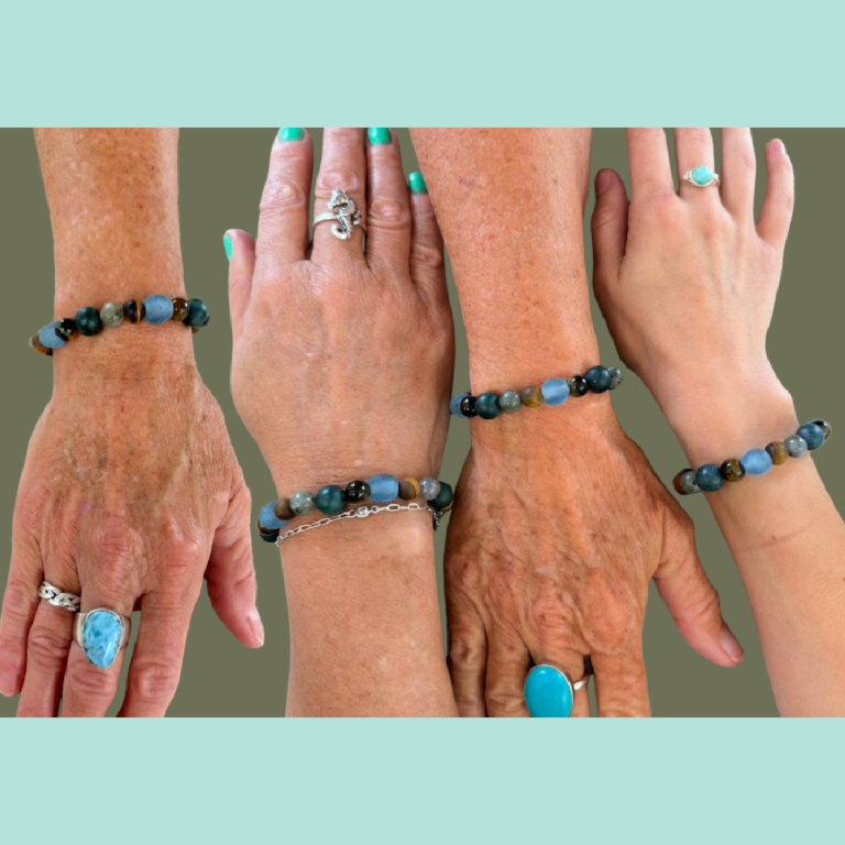 Walk-in Worksop Eye Beads Stretch Bracelet