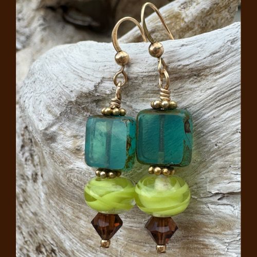 Island Breeze Lampwork Earrings
