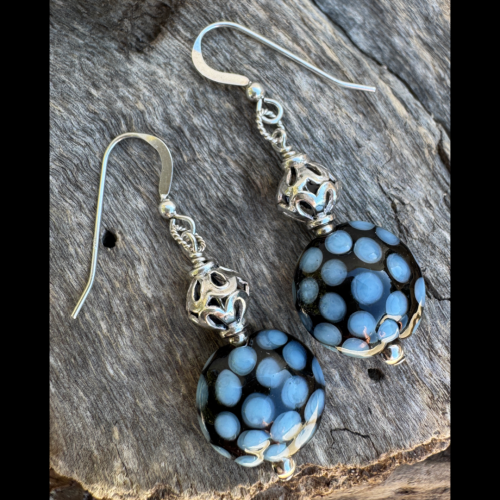 Night Sky Lampwork Earrings