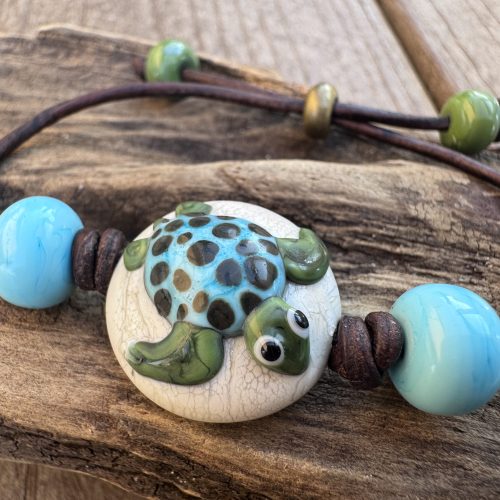 Gentle Voyager Lampwork Bracelet - SOLD
