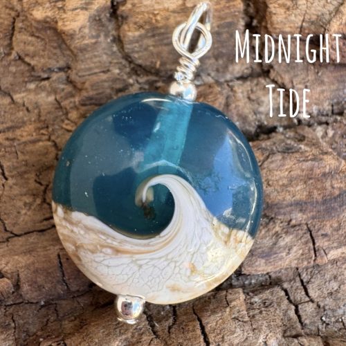 Midnight Tide Lampwork Mini Wave