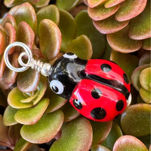 Lady Luck - Mini Lampwork Pendant