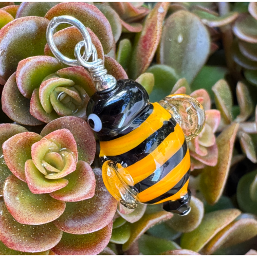 Sir Buzzington - Mini Lampwork Pendant-SOLD