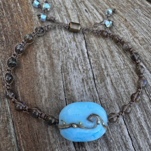 Sea of Serenity Lampwork Bracelet