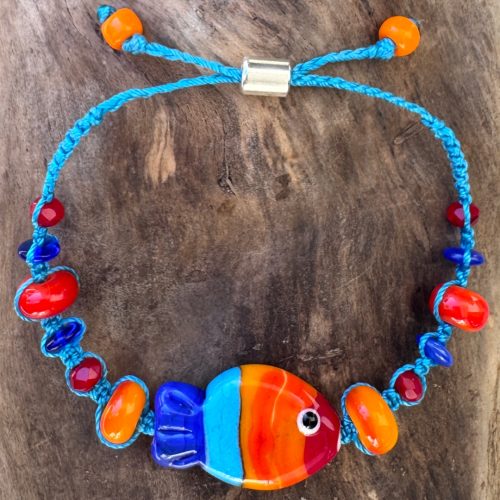 Tropical Tango - Lampwork fish Bracelet